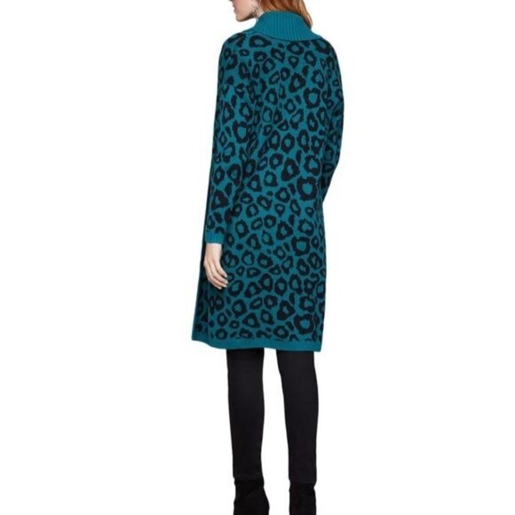NWT BCBGeneration leopard print long cardigan XXS - Picture 4 of 11